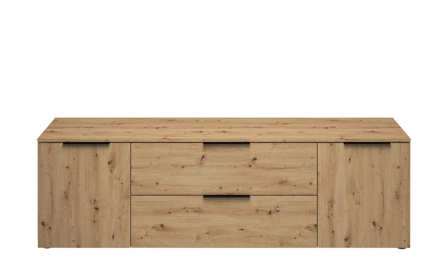 TV-Lowboard Vitreo | Asteiche (Nachbildung) 2 Türen, 1 Klappe und 1 Schubkasten 5 TV-Lowboard Vitreo | Asteiche (Nachbildung) 2 Türen, 1 Klappe und 1 Schubkasten – Bild 5