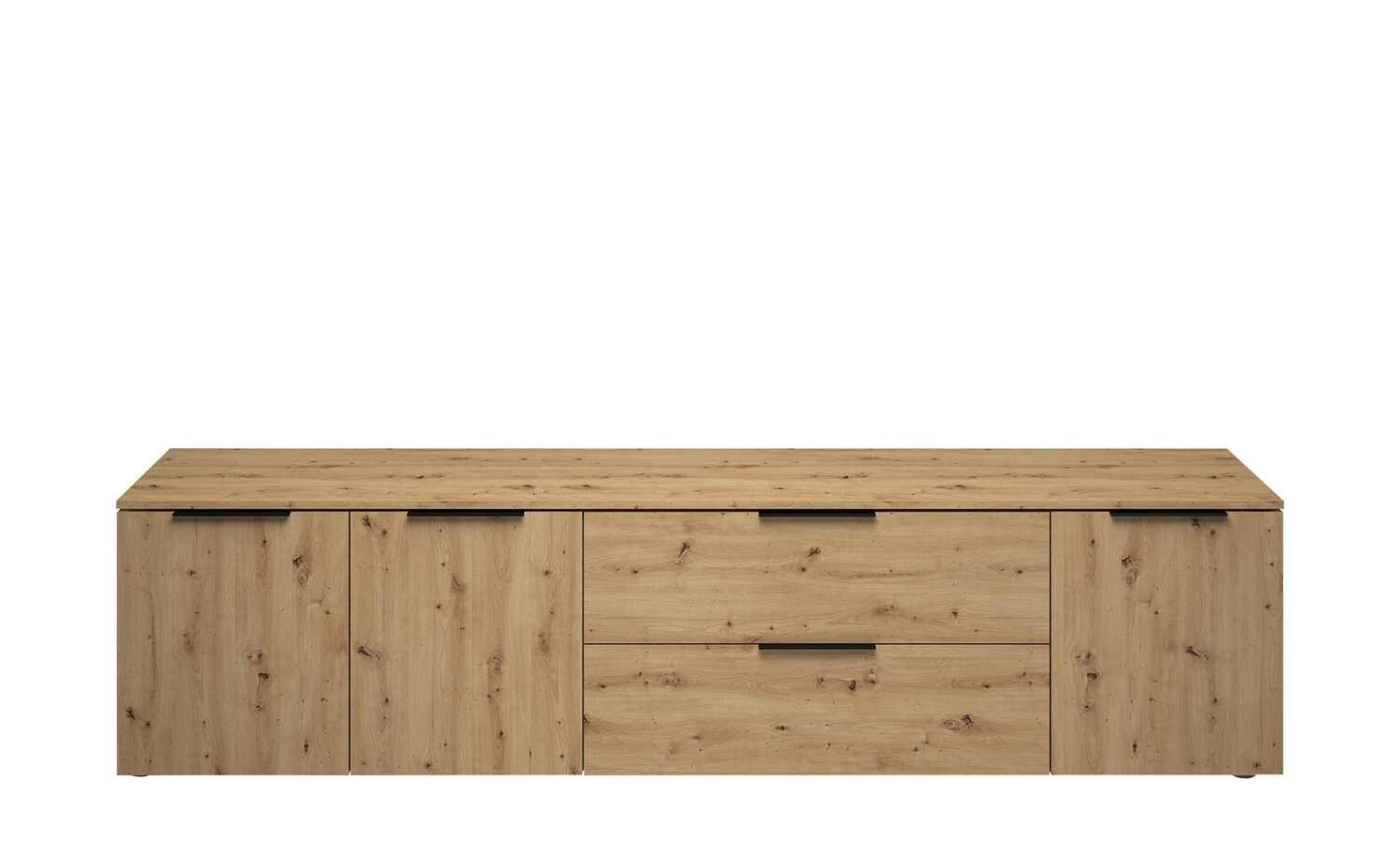 TV-Lowboard Vitreo | Asteiche (Nachbildung) 3 Türen, 1 Klappe und 1 Schubkasten 4 TV-Lowboard Vitreo | Asteiche (Nachbildung) 3 Türen, 1 Klappe und 1 Schubkasten – Bild 4