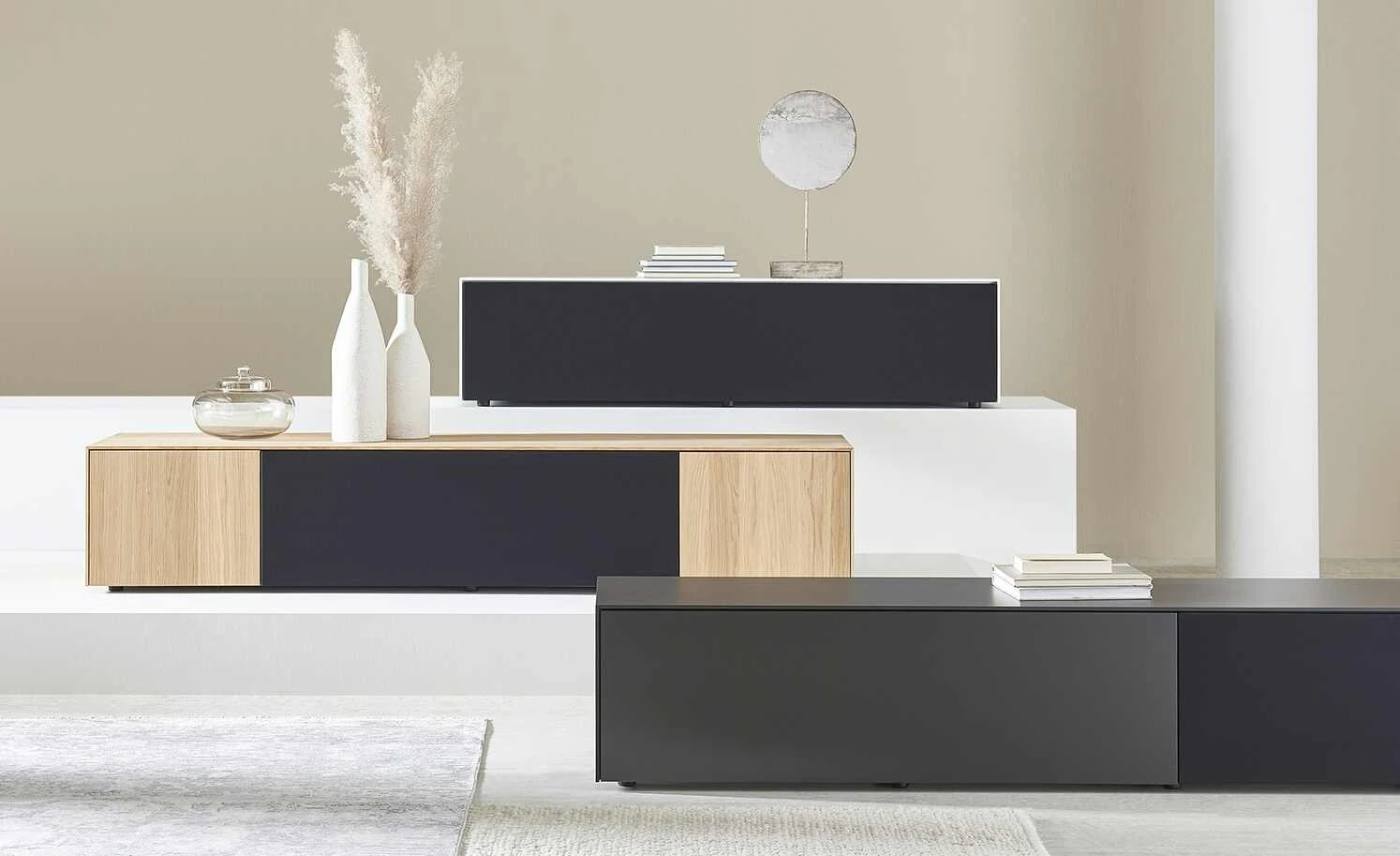 TV-Lowboard Stream | Eiche / Anthrazit 1 TV-Lowboard Stream | Eiche / Anthrazit