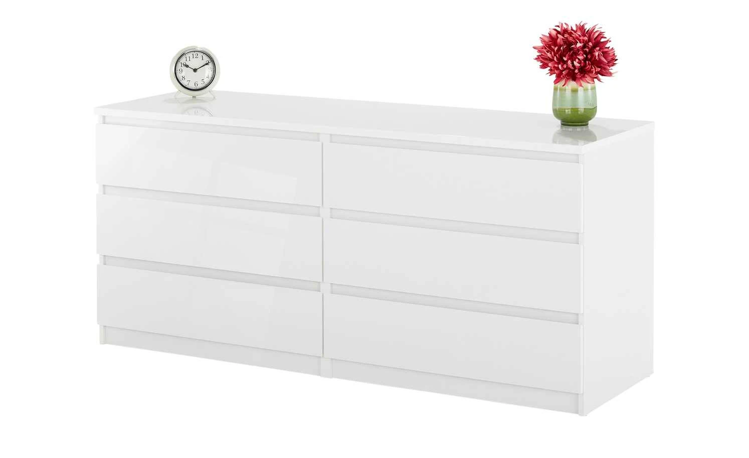Sideboard mit 6 Schüben Nardo | Weiß 4 Sideboard mit 6 Schüben Nardo | Weiß – Bild 4