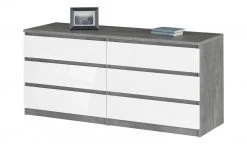 Sideboard mit 6 Schüben Nardo | Beton (Nachbildung) / Weiß -Komm Store 13349218 4 202206231234