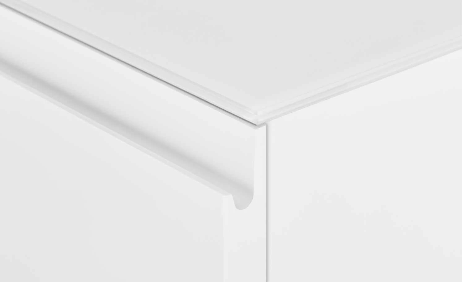 TV-Board Nicolo | Weiß / Anthrazit Kufen 3 TV-Board Nicolo | Weiß / Anthrazit Kufen – Bild 3