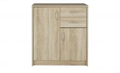 Kommode Landriano | Eiche Sonoma (Nachbildung) 85|cm Ausführung II (2 Türen, 2 Schubkästen)